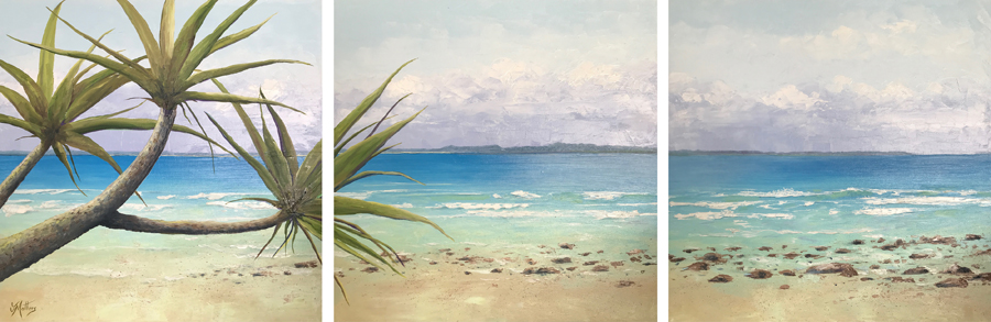 jane mathers - noosa national park oil painting