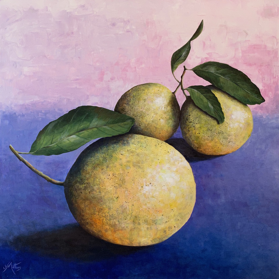 bush lemons painting by jane mathers