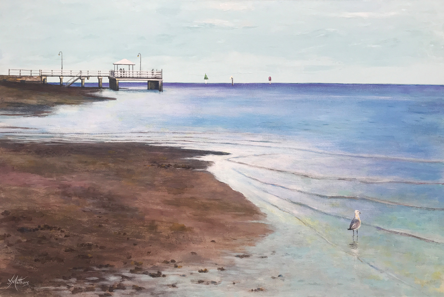 baxters jetty painting by jane mathers