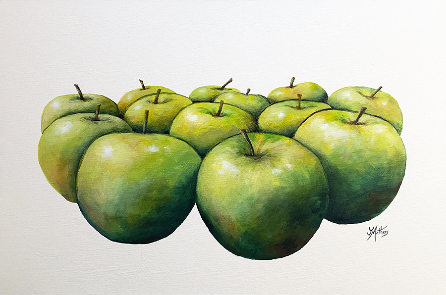 thirteen green apples by jane mathers