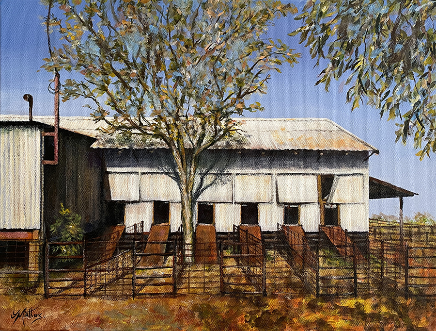 lands end shearing shed by jane mathers art