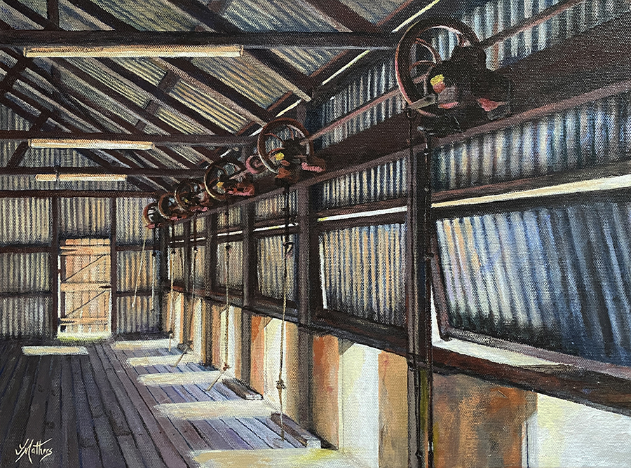 lands end shearing shed by jane mathers art