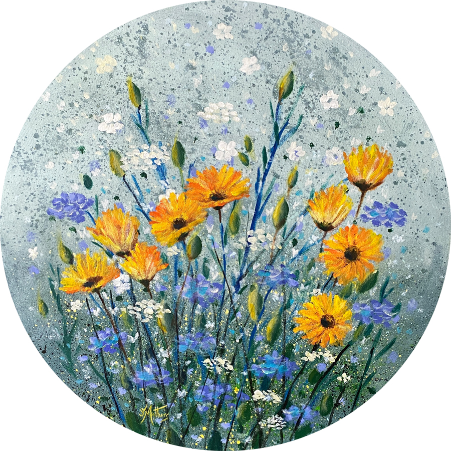 around the garden by jane mathers art